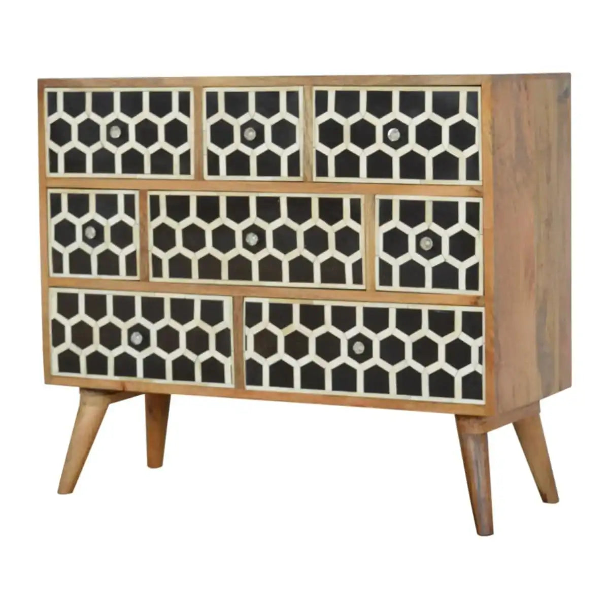 Bone Inlay Chest of Drawers Unit - Price Crash Furniture