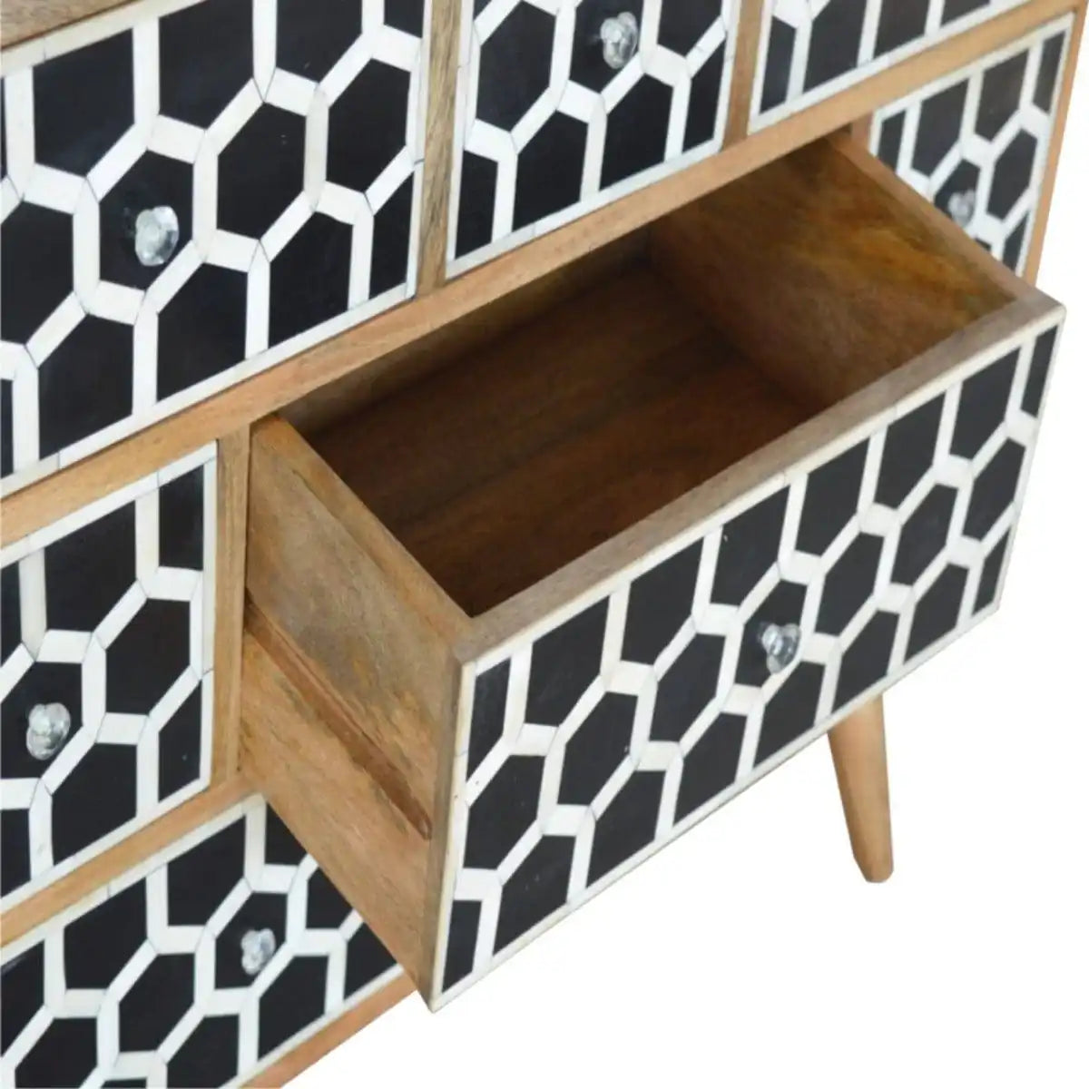 Bone Inlay Chest of Drawers Unit - Price Crash Furniture