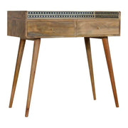 Bone Inlay Gallery Back Console Table - Price Crash Furniture