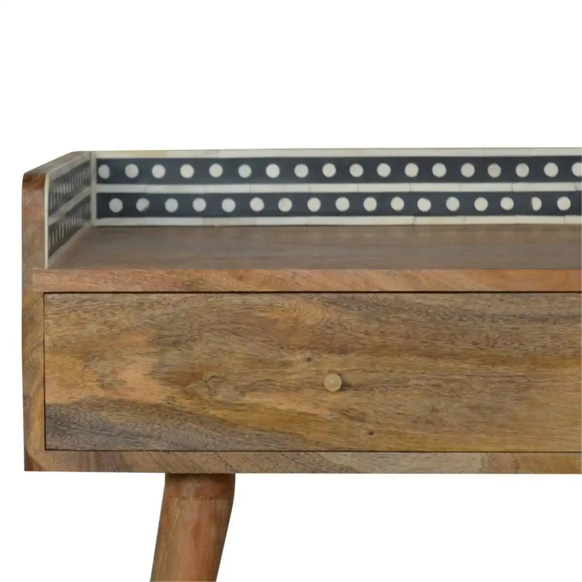 Bone Inlay Gallery Back Console Table - Price Crash Furniture