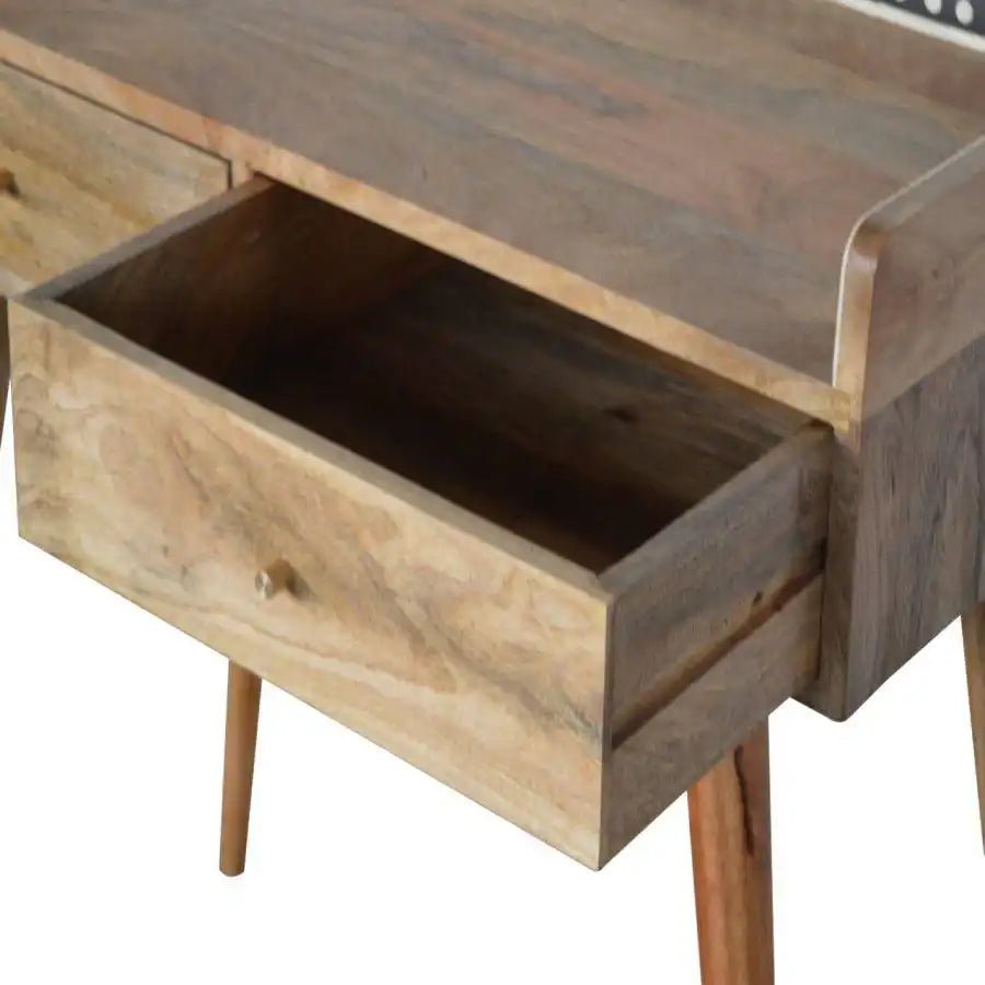 Bone Inlay Gallery Back Console Table - Price Crash Furniture