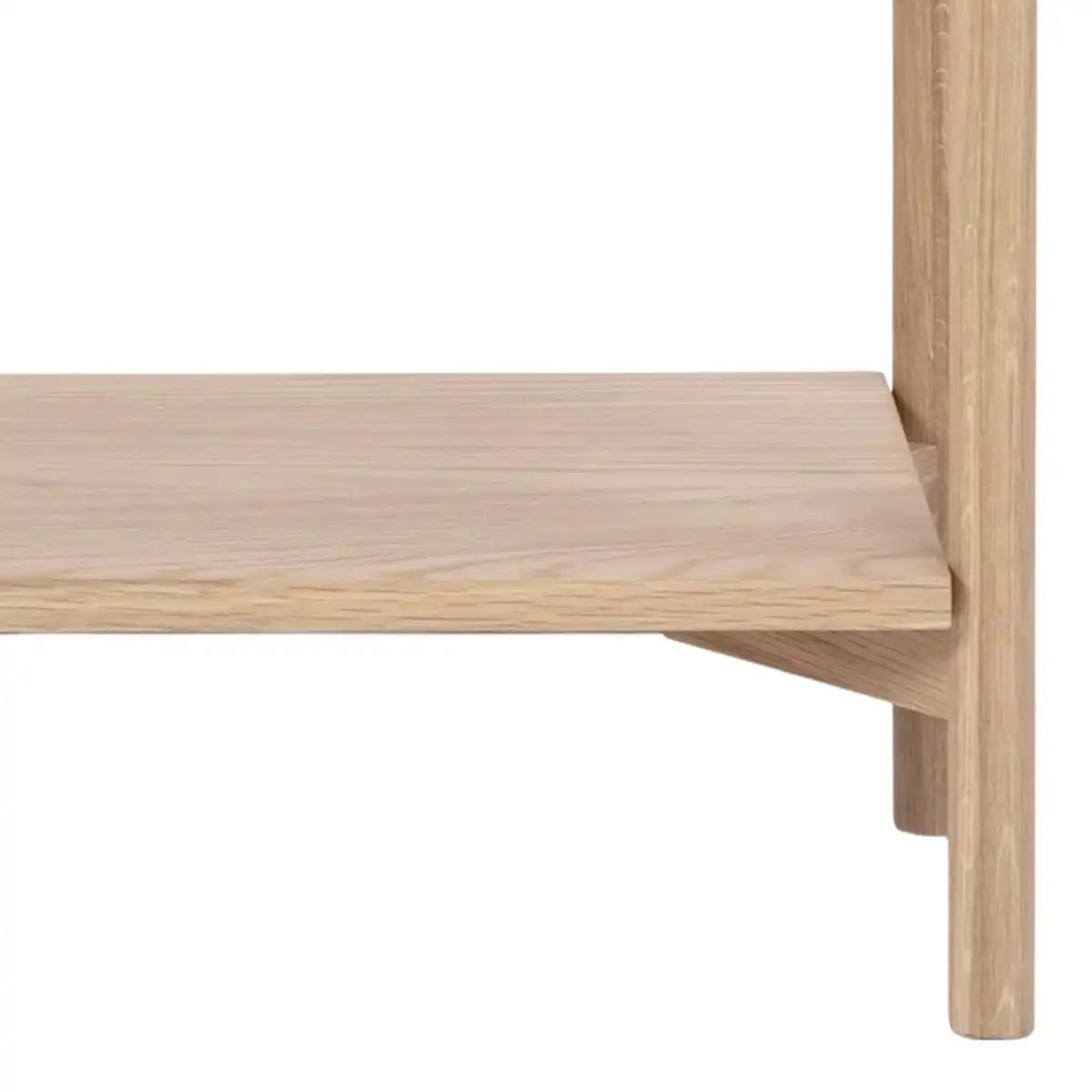 Braidwood Bookcase with 4 Shelves in White Oak Veneer - Price Crash Furniture