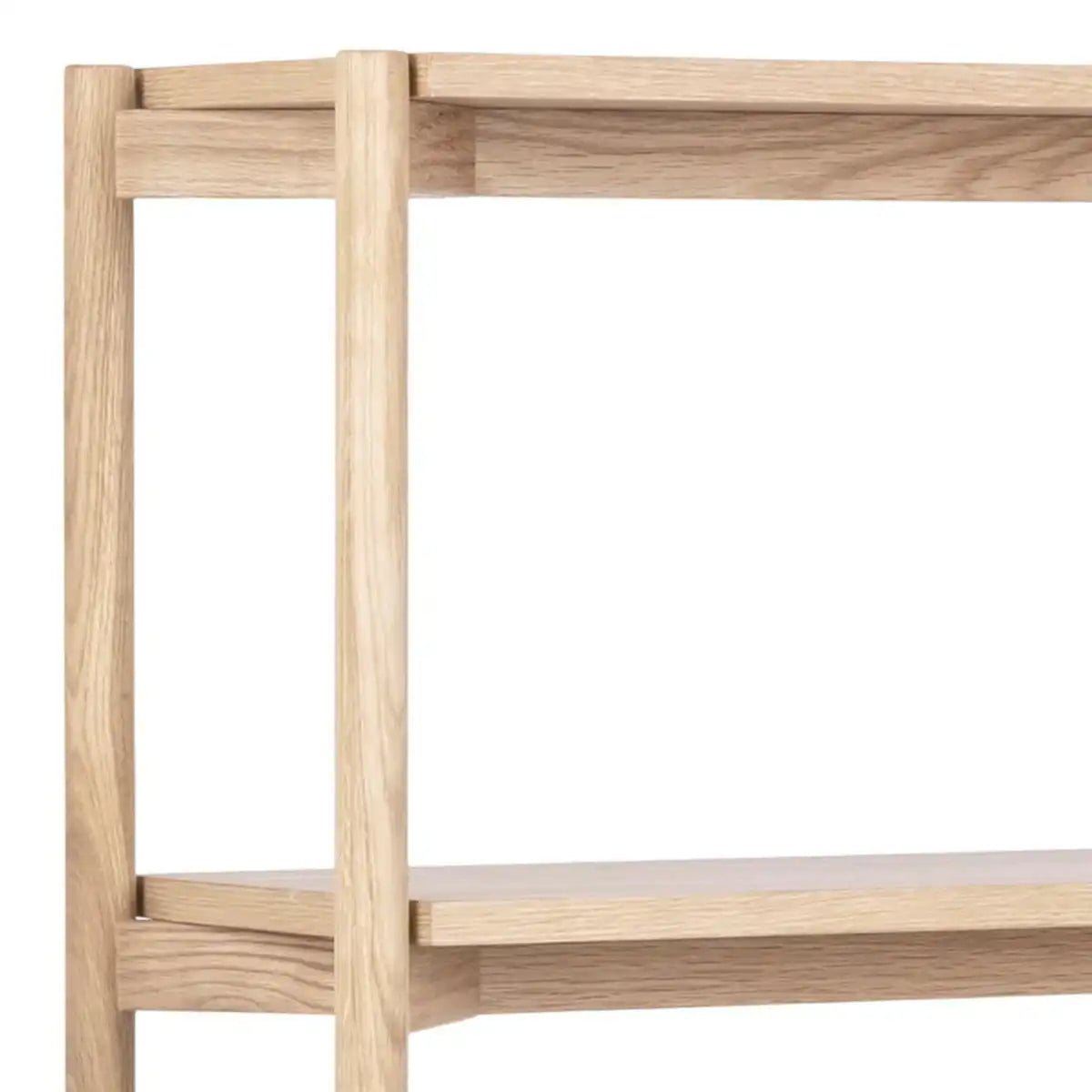 Braidwood Bookcase with 4 Shelves in White Oak Veneer - Price Crash Furniture