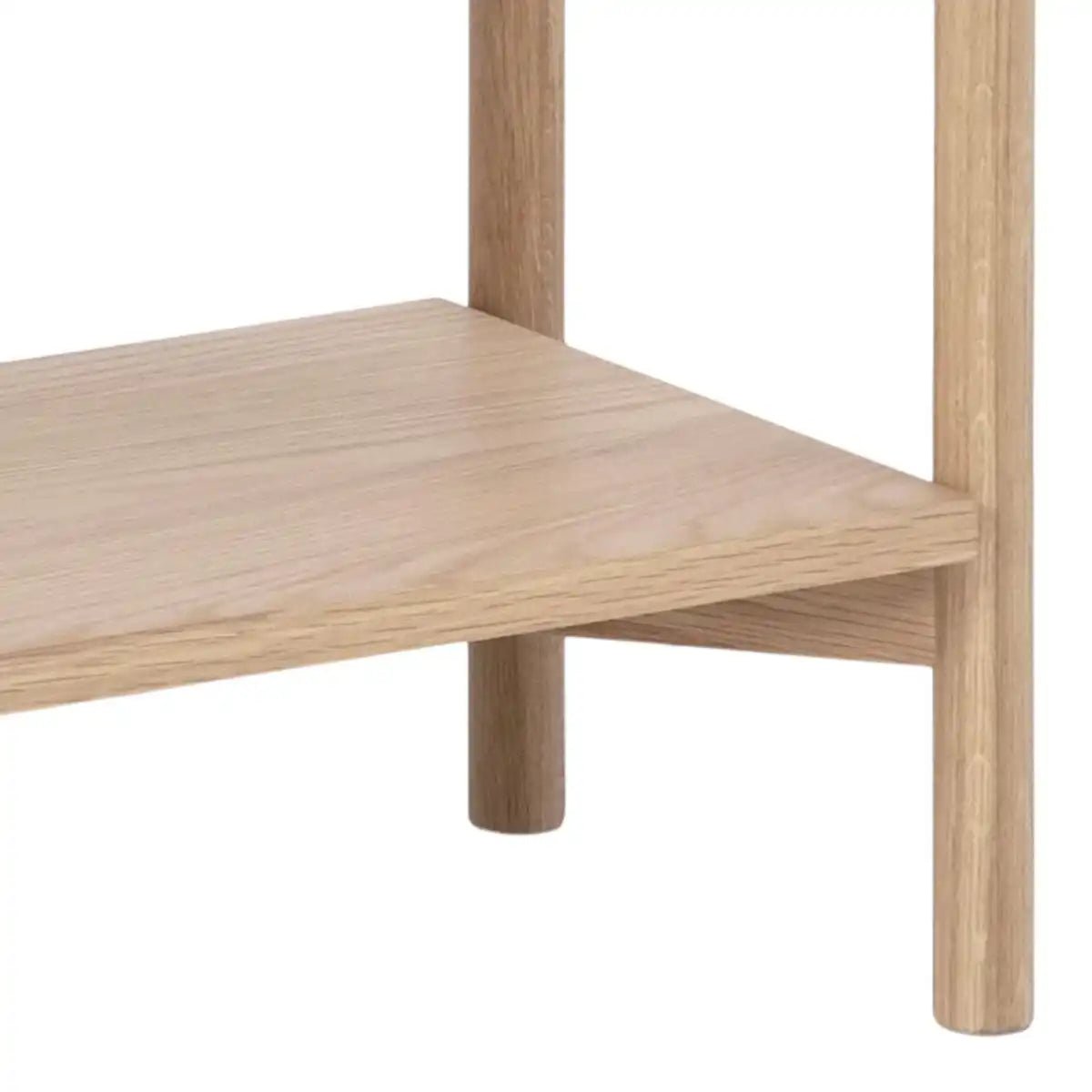 Braidwood Bookcase with 4 Shelves in White Oak Veneer - Price Crash Furniture
