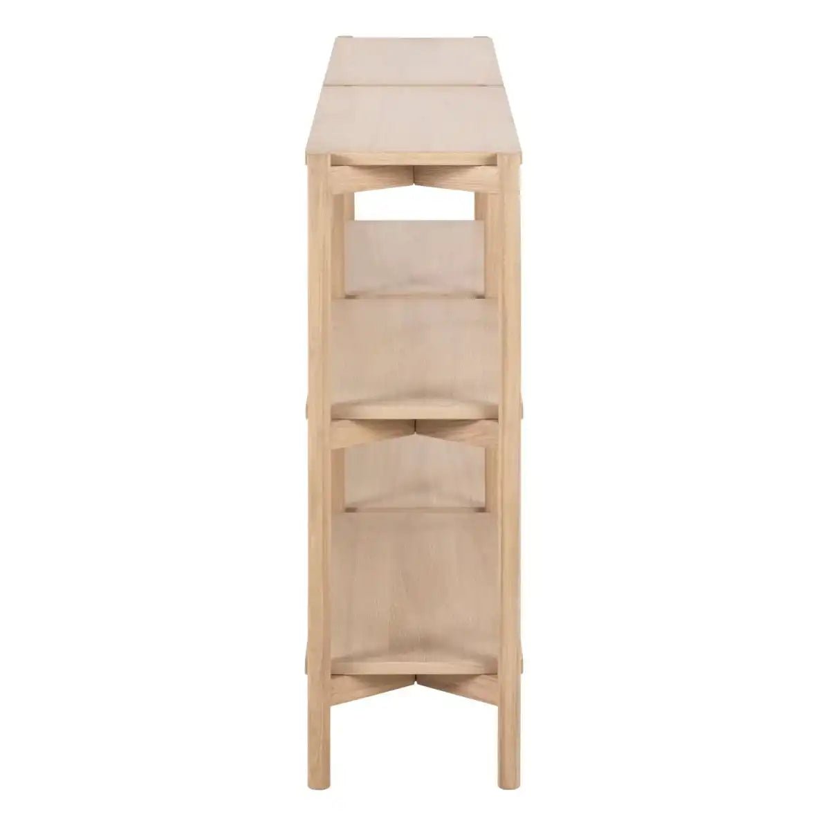 Braidwood Wide Bookcase With 4 Shelves In White - Price Crash Furniture