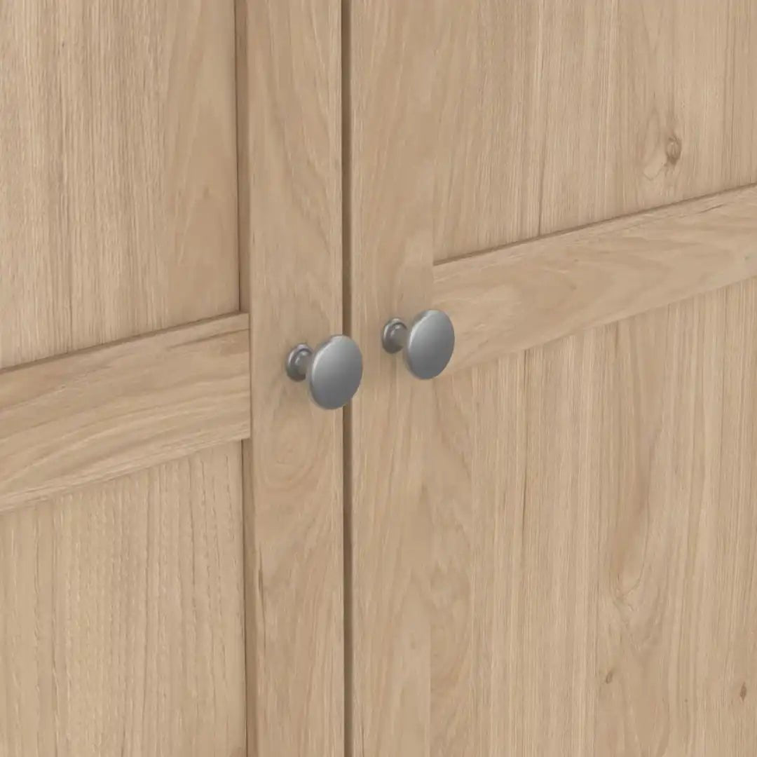 Brande Wardrobe with 2 Frame Doors in Jackson Hickory - Price Crash Furniture