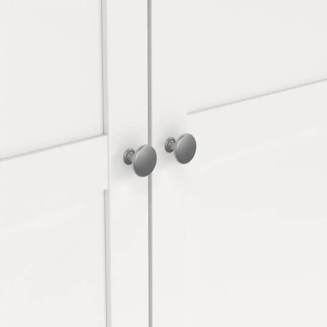 Brande Wardrobe with 2 Frame Doors in White - Price Crash Furniture