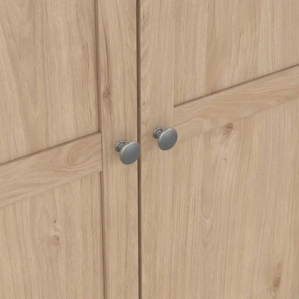 Brande Wardrobe With 3 Frame Doors In Jackson Hickory Oak - Price Crash Furniture