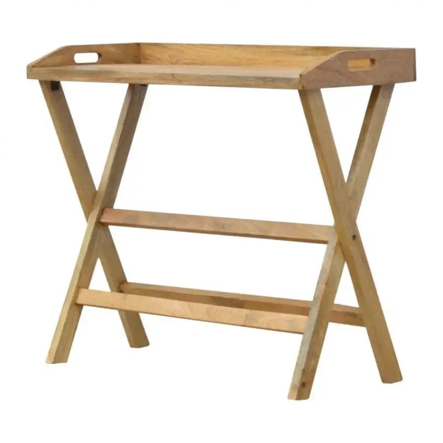 Butler Style Writing Desk With Foldable Legs - Price Crash Furniture