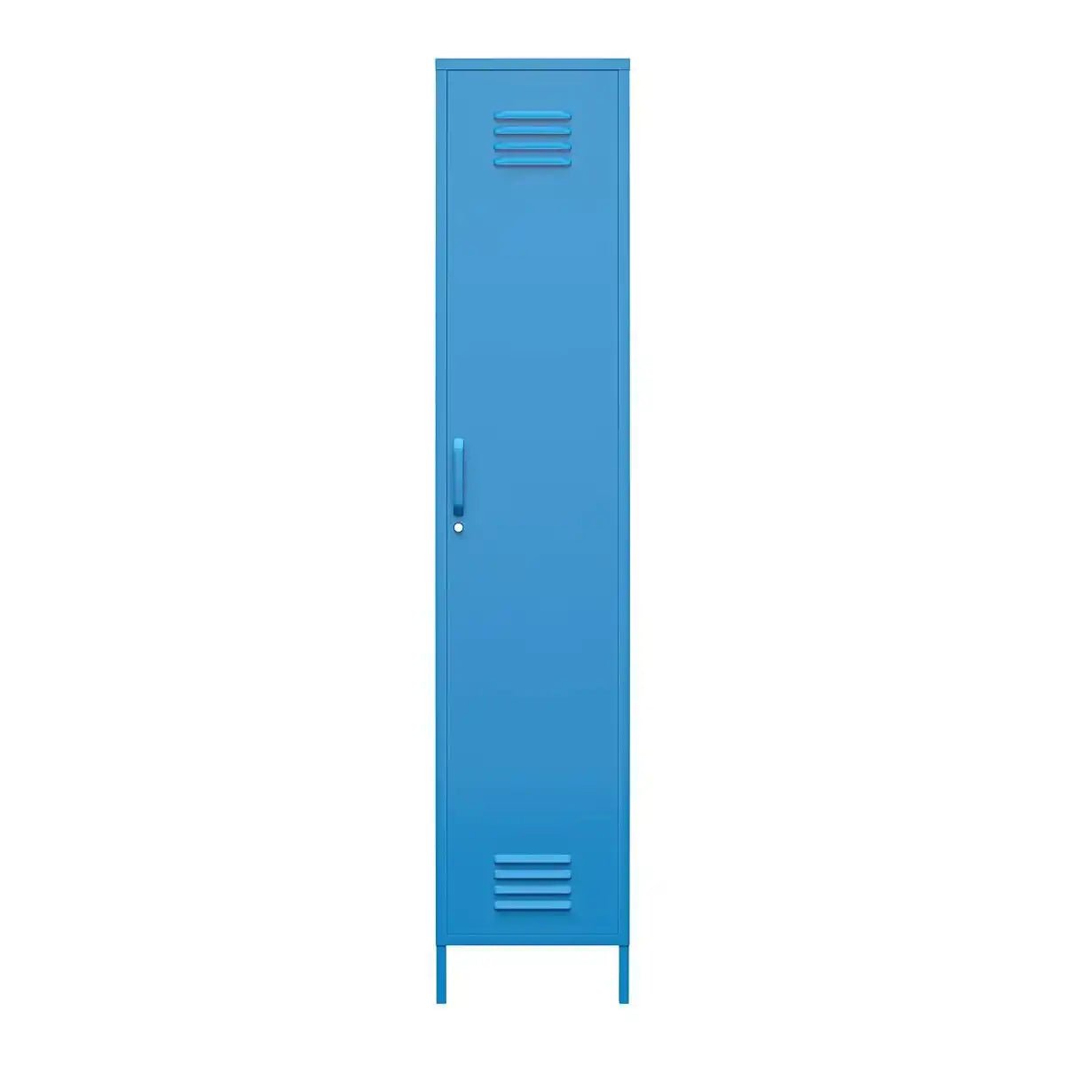 Cache Single Metal Locker Storage Cabinet in Blue by Dorel Novogratz - Price Crash Furniture