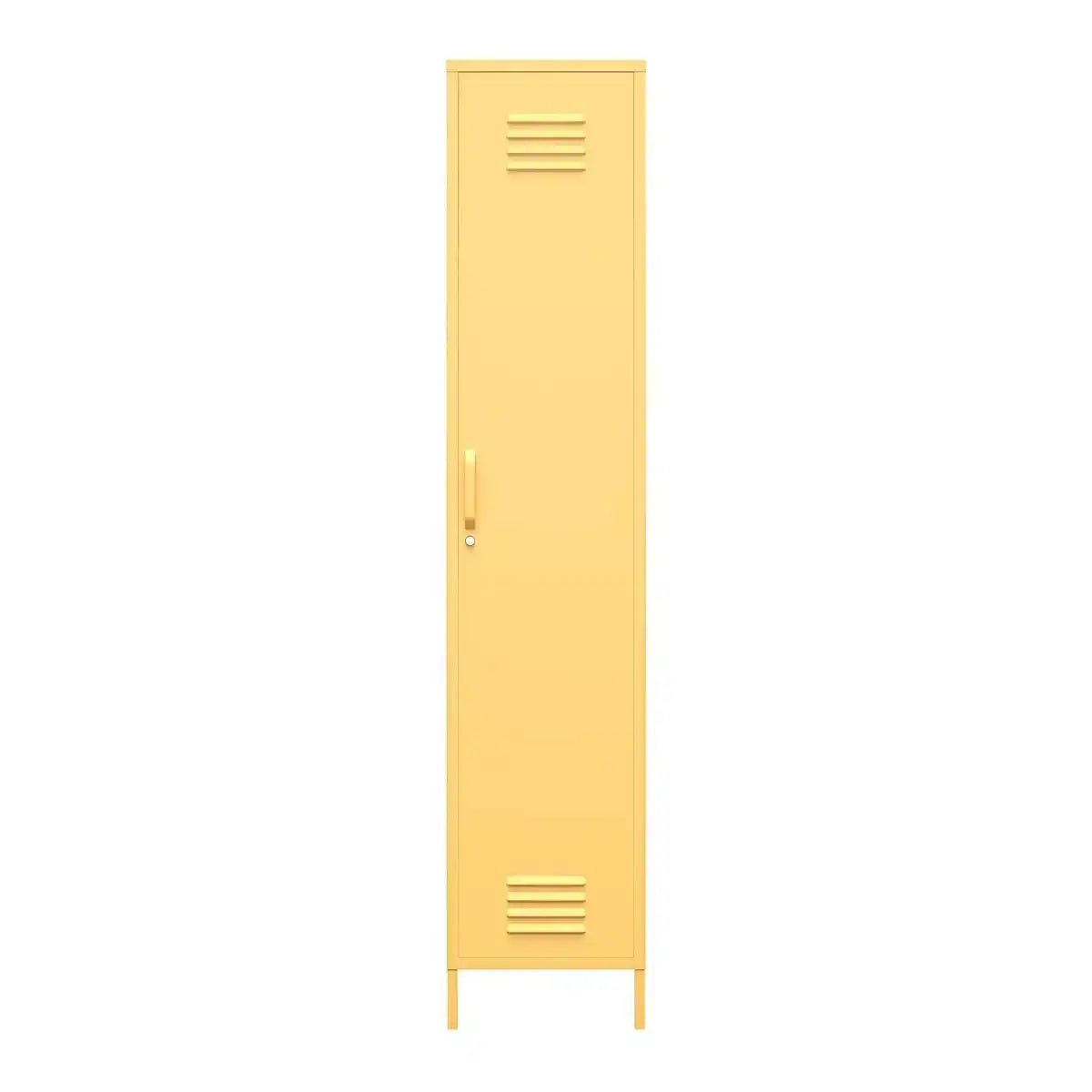 Cache Single Metal Locker Storage Cabinet in Orange by Dorel Novogratz - Price Crash Furniture