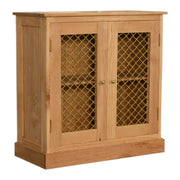 Caged Oak - ish Cabinet - Price Crash Furniture