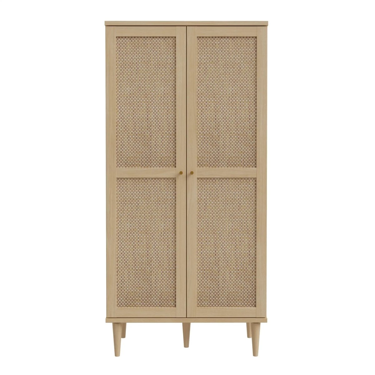 Calasetta 2 Door Display Cabinet Cupboard In Rattan - Price Crash Furniture