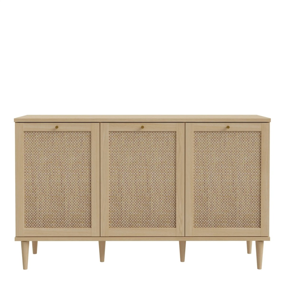 Calasetta 3 Door Sideboard Buffet Unit In Rattan finish - Price Crash Furniture