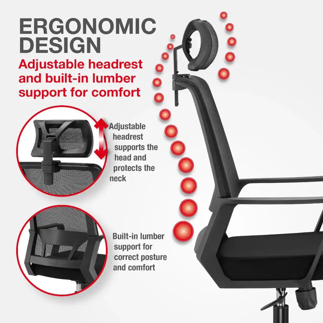 Cambridge Plus Office Chair - Black - Price Crash Furniture