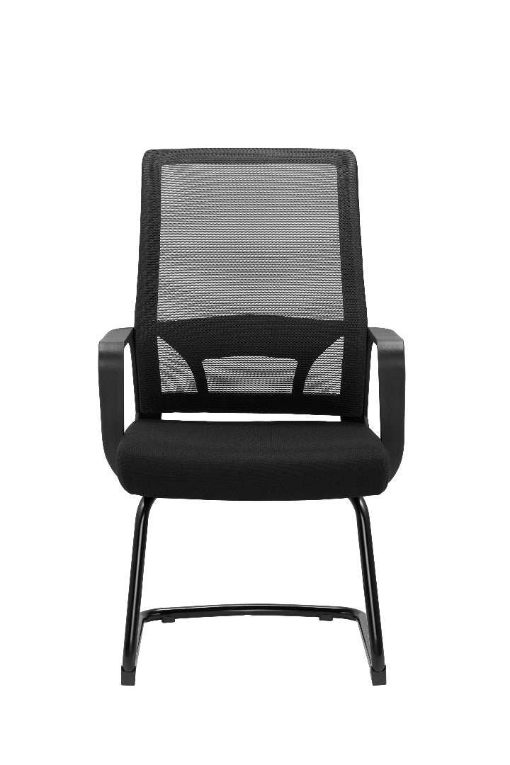 Cambridge Visitor Office Chair, Black (pair) - Price Crash Furniture