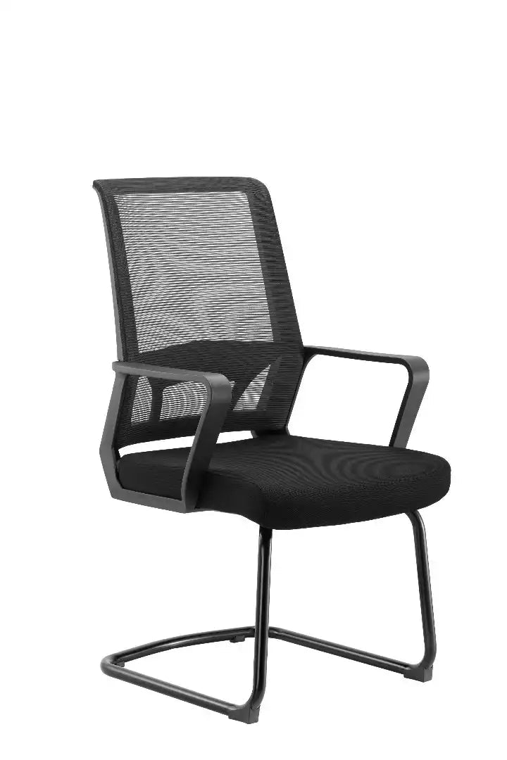 Cambridge Visitor Office Chair, Black (pair) - Price Crash Furniture