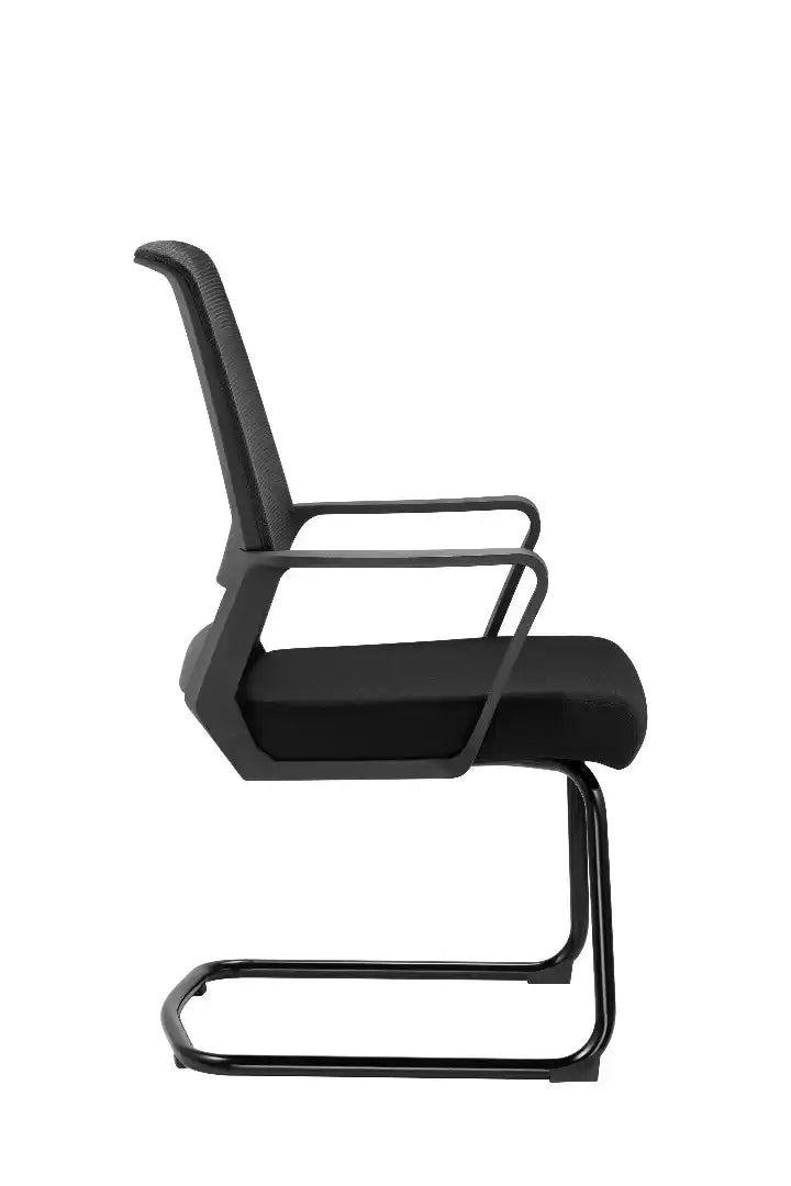Cambridge Visitor Office Chair, Black (pair) - Price Crash Furniture