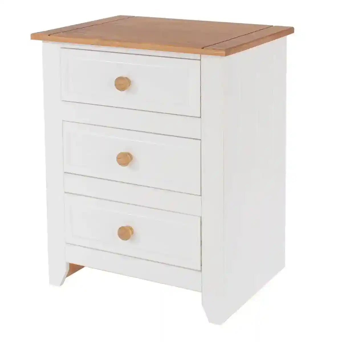 Capri 3 Drawer Bedside Cabinet - Price Crash Furniture