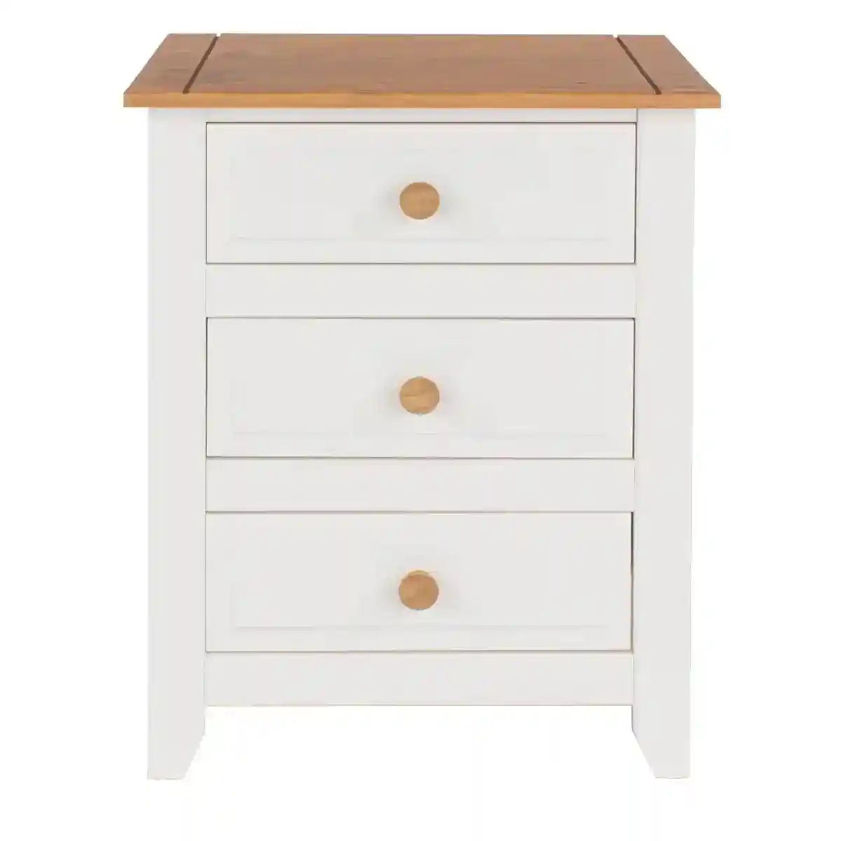 Capri 3 Drawer Bedside Cabinet - Price Crash Furniture