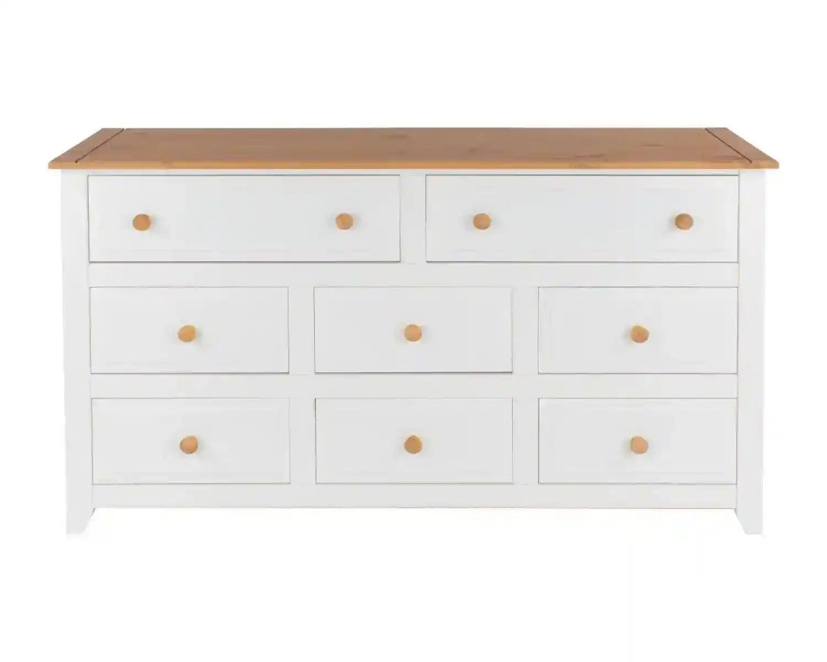 Capri 6+2 Drawer Large Chest of Drawers - Price Crash Furniture