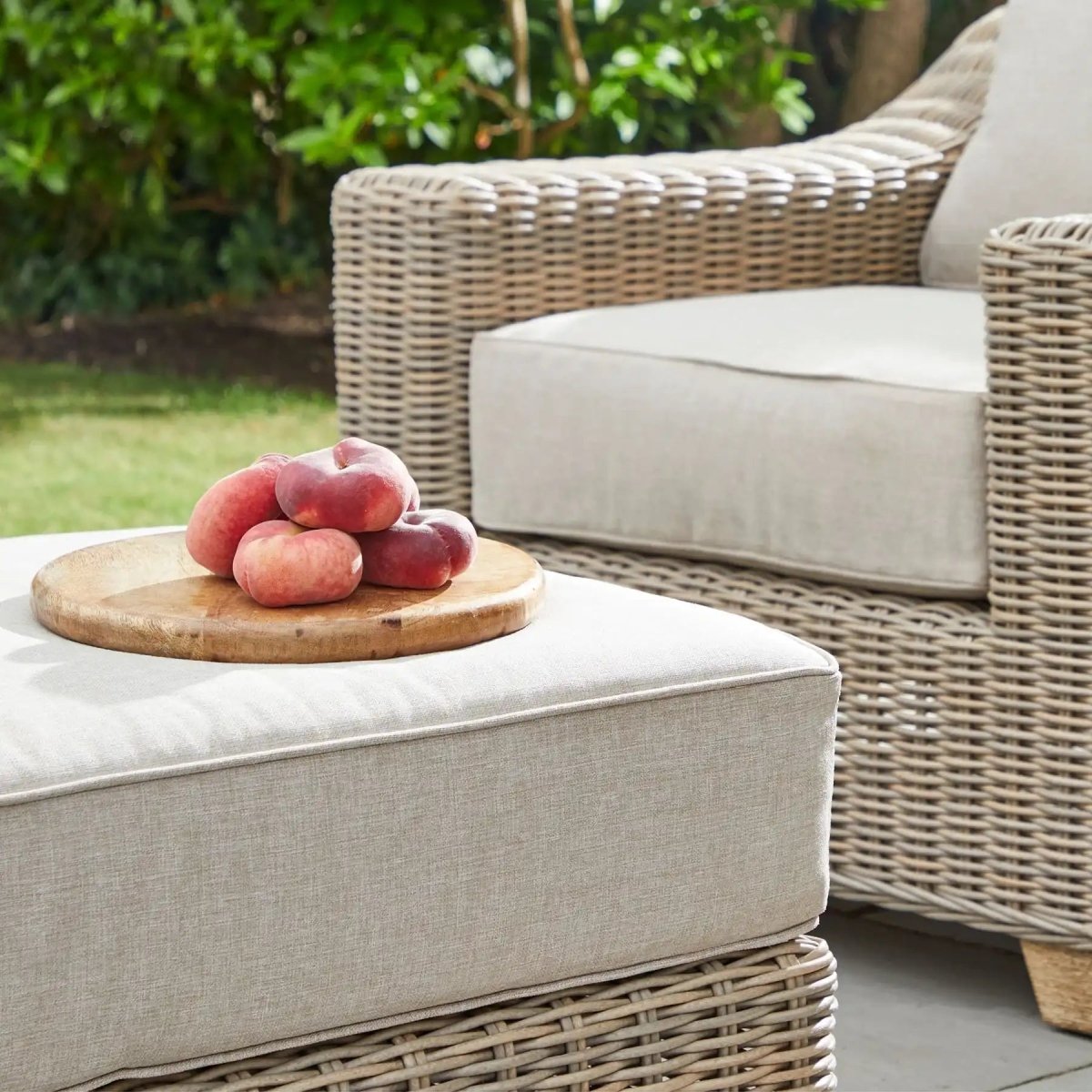 Capri Collection Outdoor Foot Stool - Price Crash Furniture