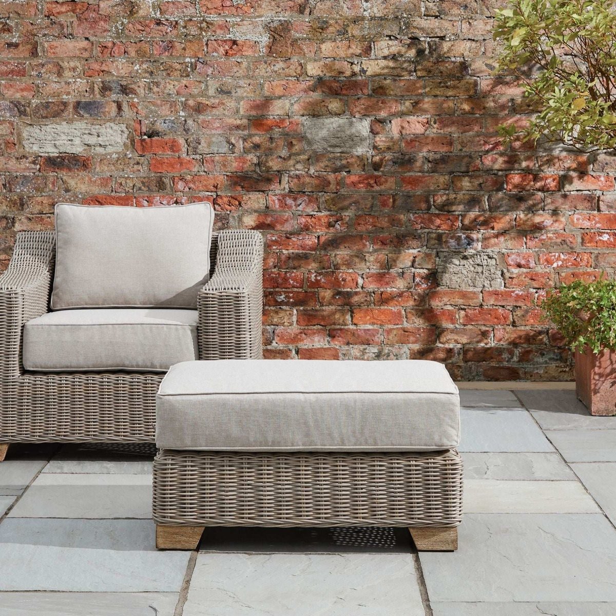 Capri Collection Outdoor Foot Stool - Price Crash Furniture