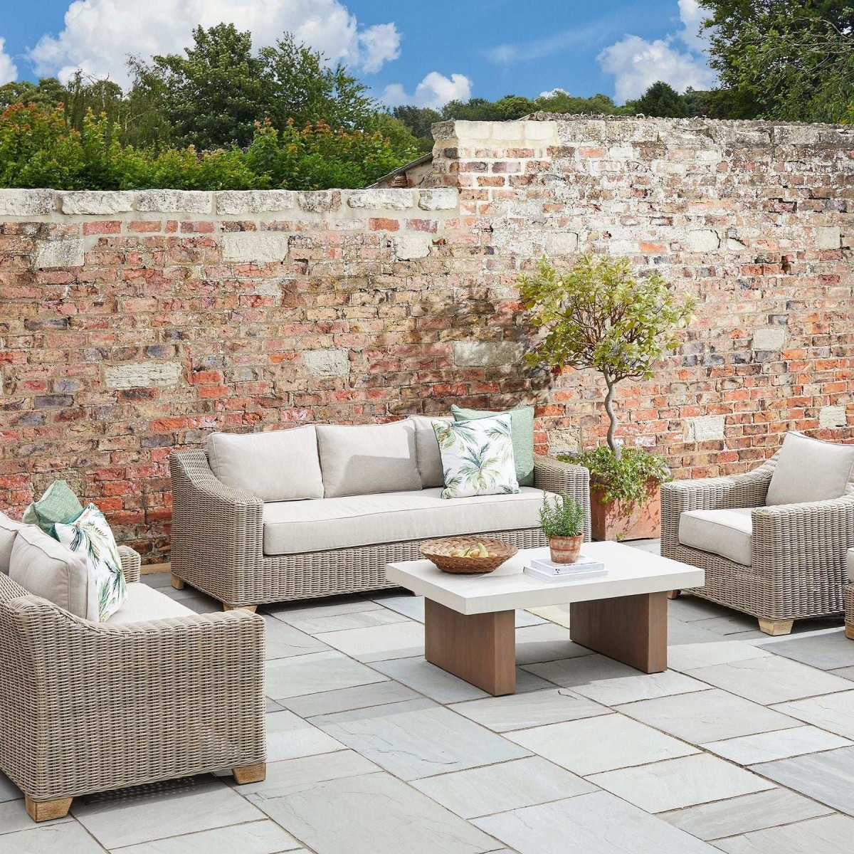 Capri Collection Outdoor Three Seater Sofa - Price Crash Furniture