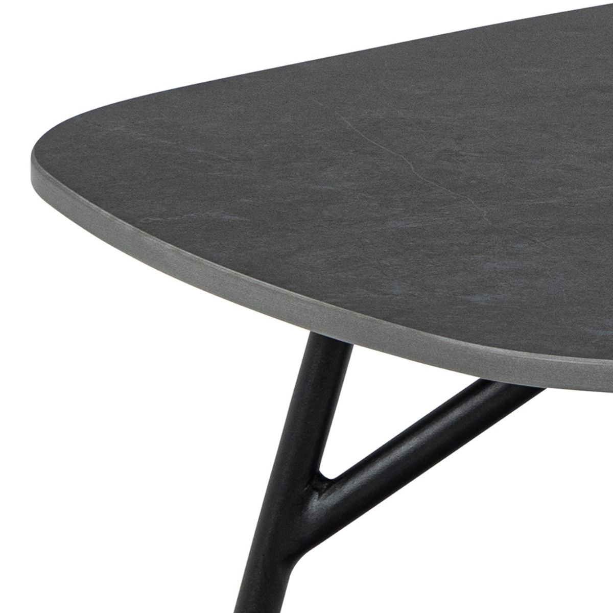 Caracas Ceramic Coffee Table In Black - Price Crash Furniture