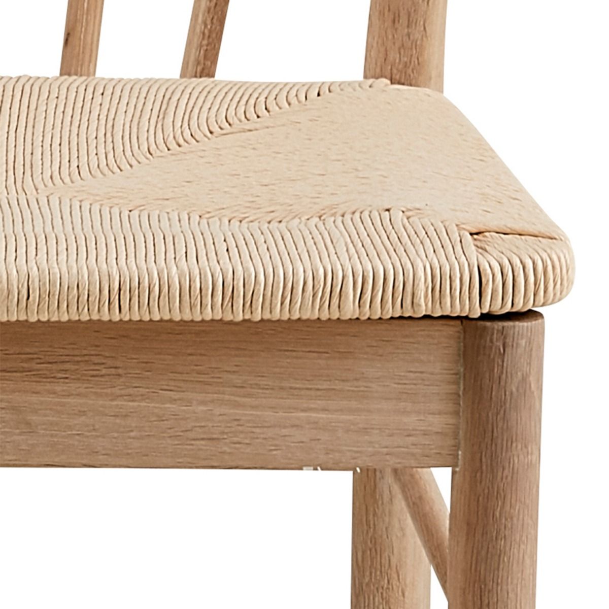 Cassandra Dining Chair With Armrest In White Oak Set Of 2 - Price Crash Furniture