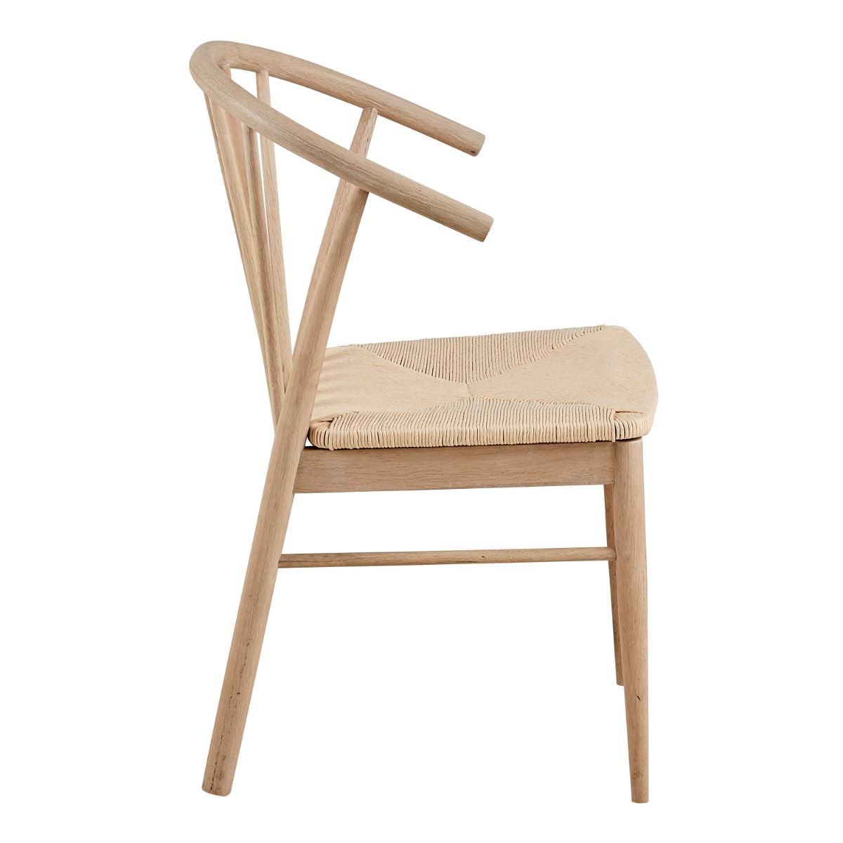 Cassandra Dining Chair With Armrest In White Oak Set Of 2 - Price Crash Furniture