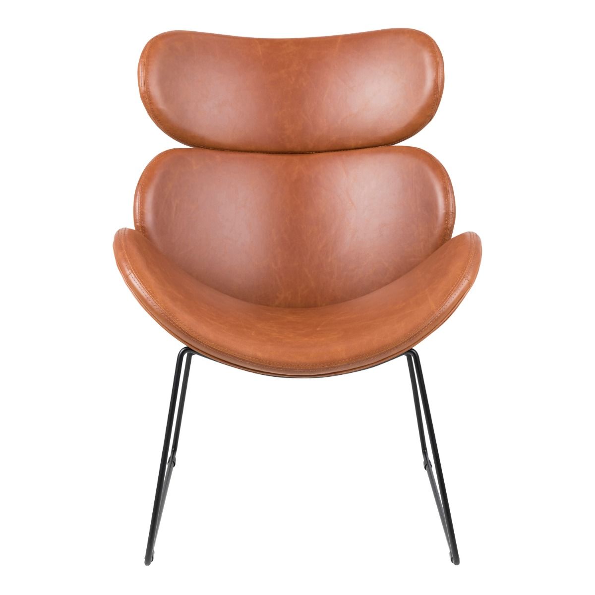 Cazar Lounge Accent Chair In Brown - Price Crash Furniture