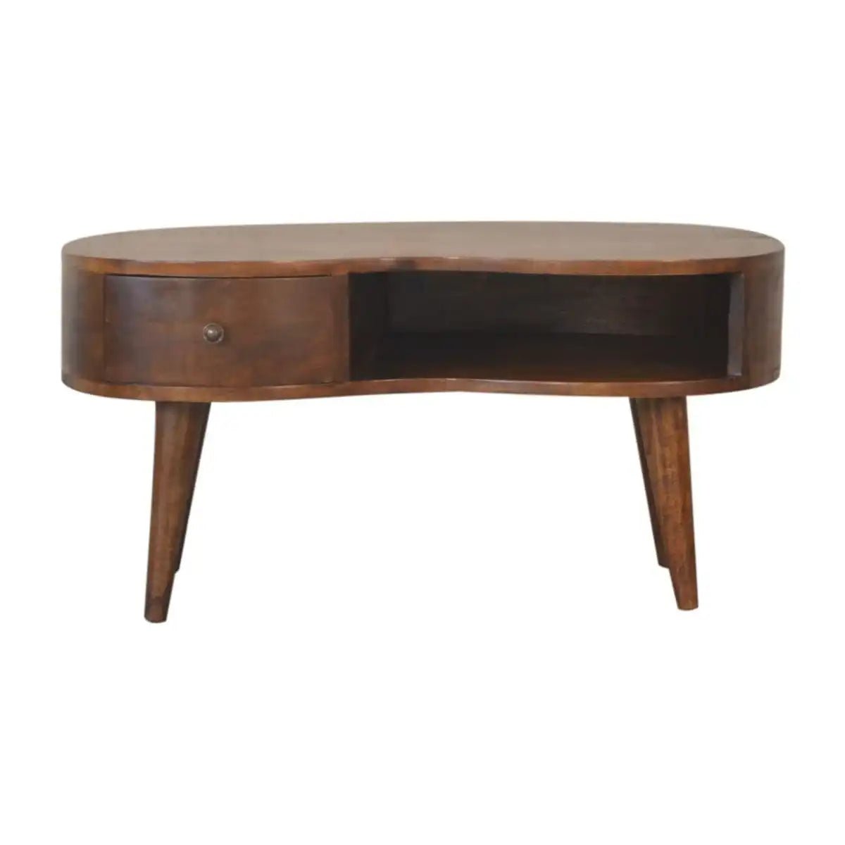 Chestnut Wave Coffee Table - Price Crash Furniture
