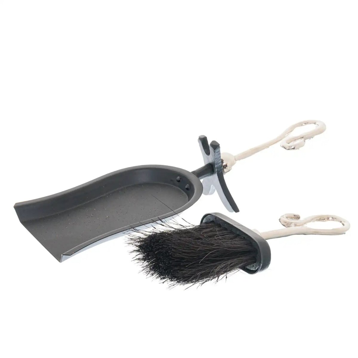 Chrome Crook Handled Hearth Tidy - Price Crash Furniture