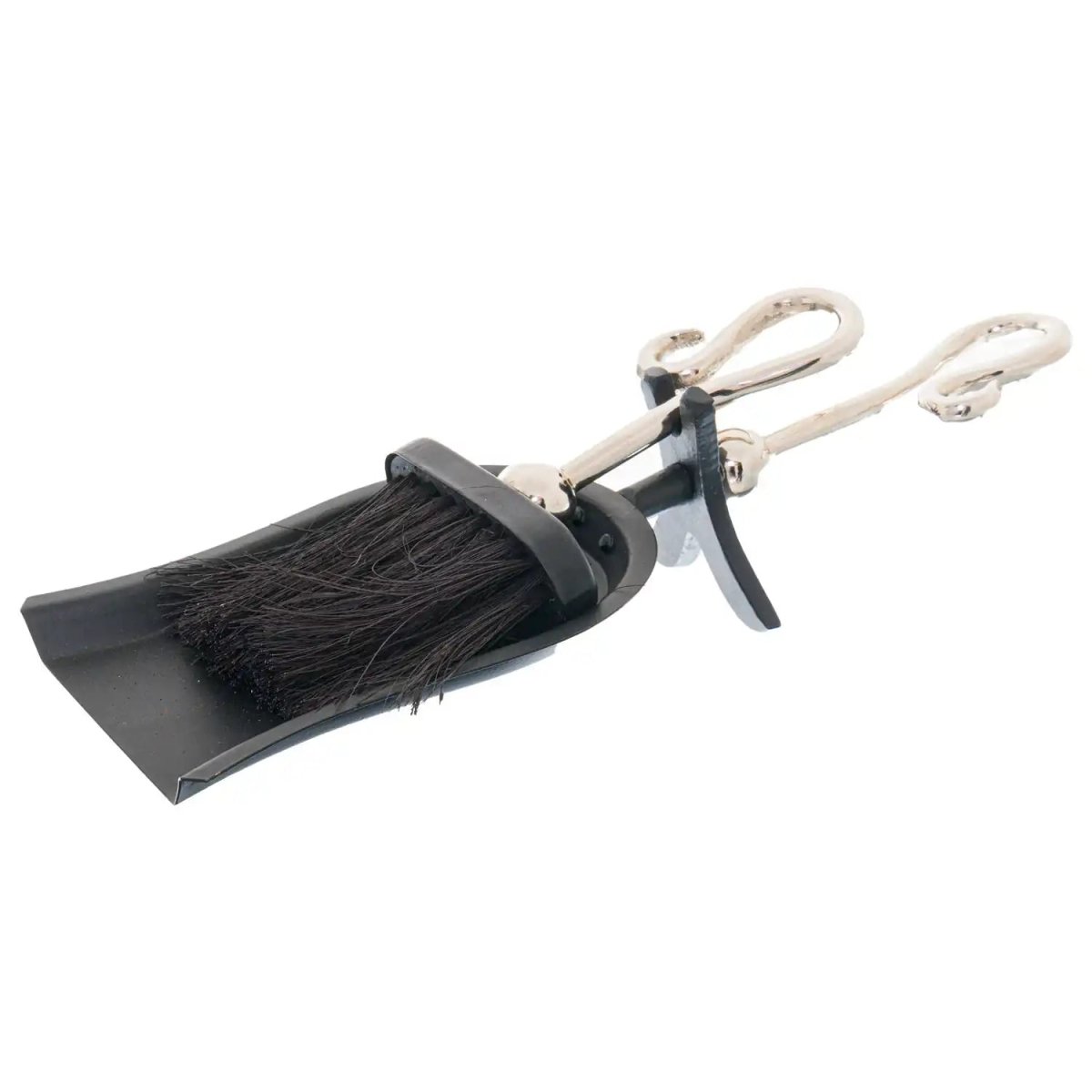 Chrome Crook Handled Hearth Tidy - Price Crash Furniture