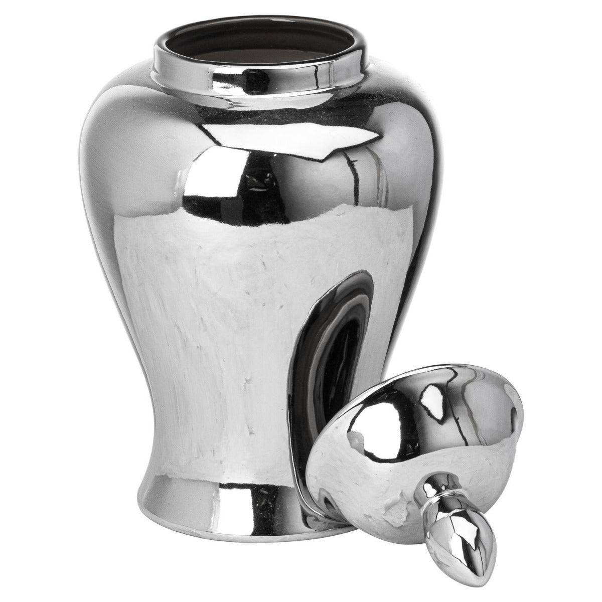 Chrome Ginger Jar - Price Crash Furniture