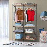 Claire Bedroom Double Open Wardrobe in Riviera Oak - Price Crash Furniture