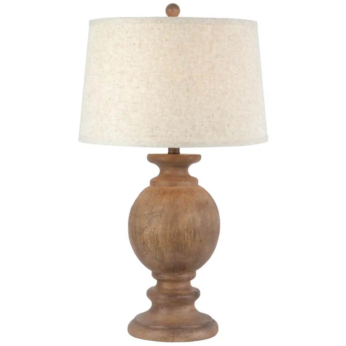 Clarion Table Lamp With Edged Linen Shade - Price Crash Furniture