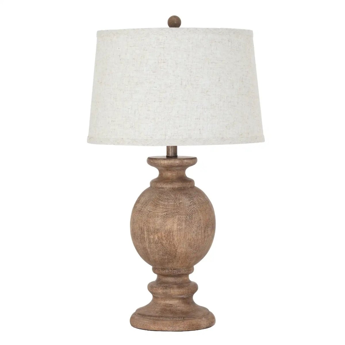 Clarion Table Lamp With Edged Linen Shade - Price Crash Furniture