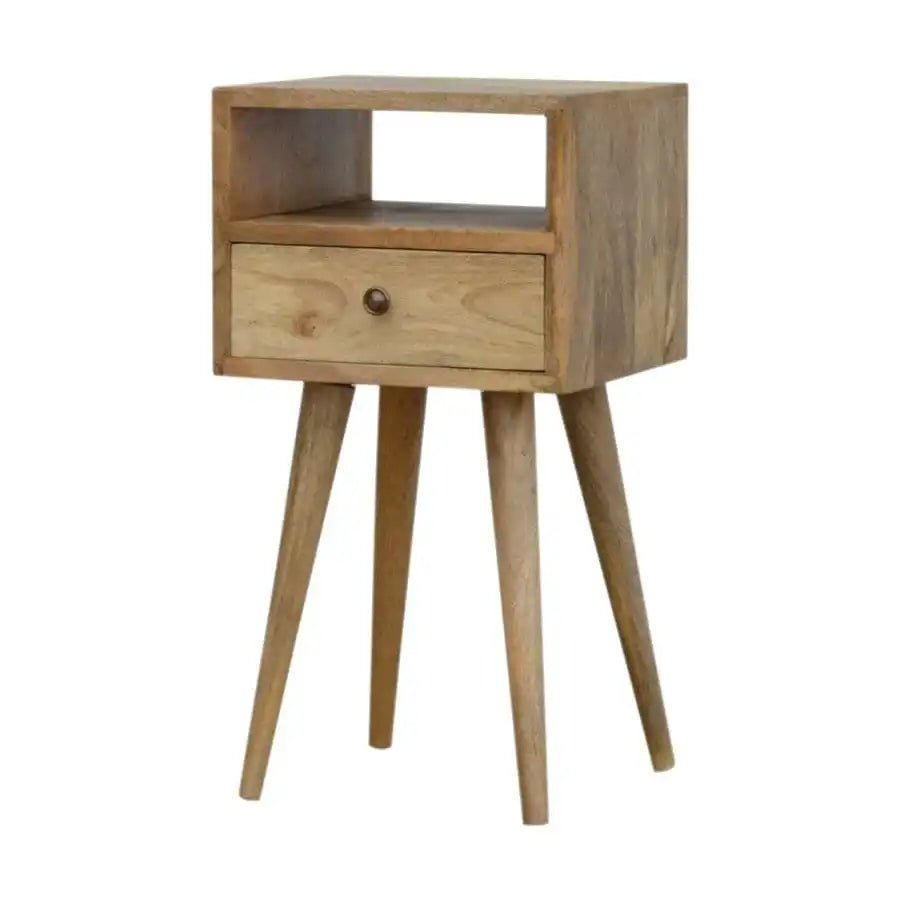 Compact Modern Oak - ish Bedside - Price Crash Furniture