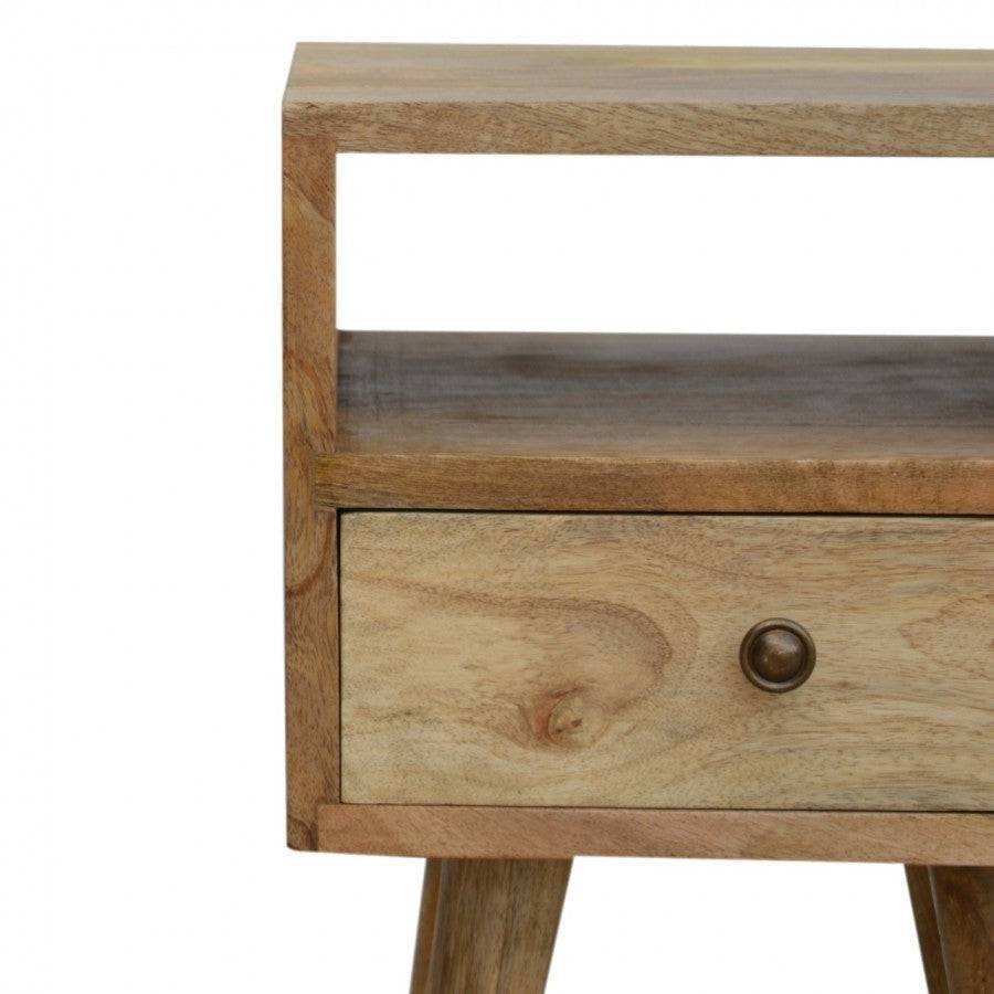 Compact Modern Oak - ish Bedside - Price Crash Furniture