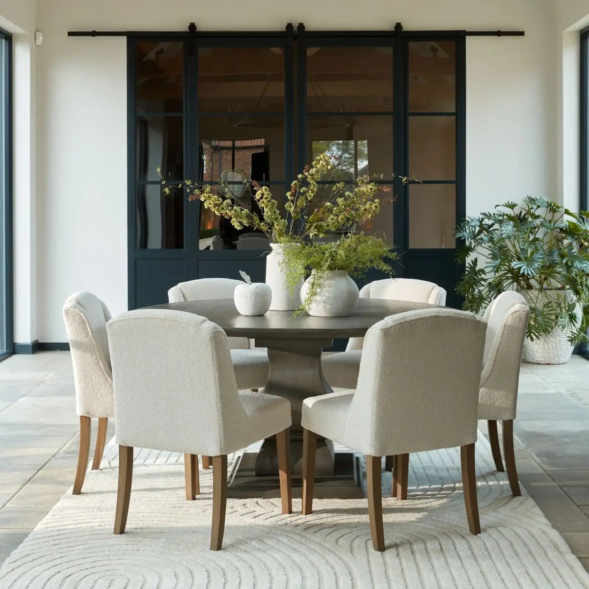 Compton Boucle Dining Chair - Price Crash Furniture
