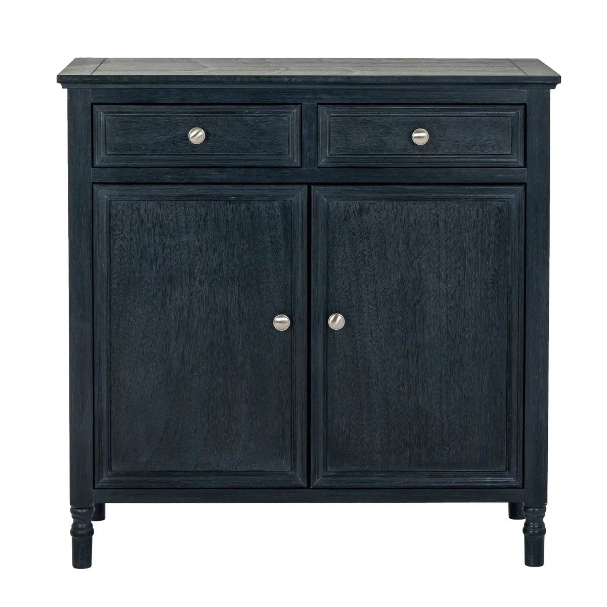Contour Collection 2 Drawer 2 Door Sideboard Unit in Black - Price Crash Furniture