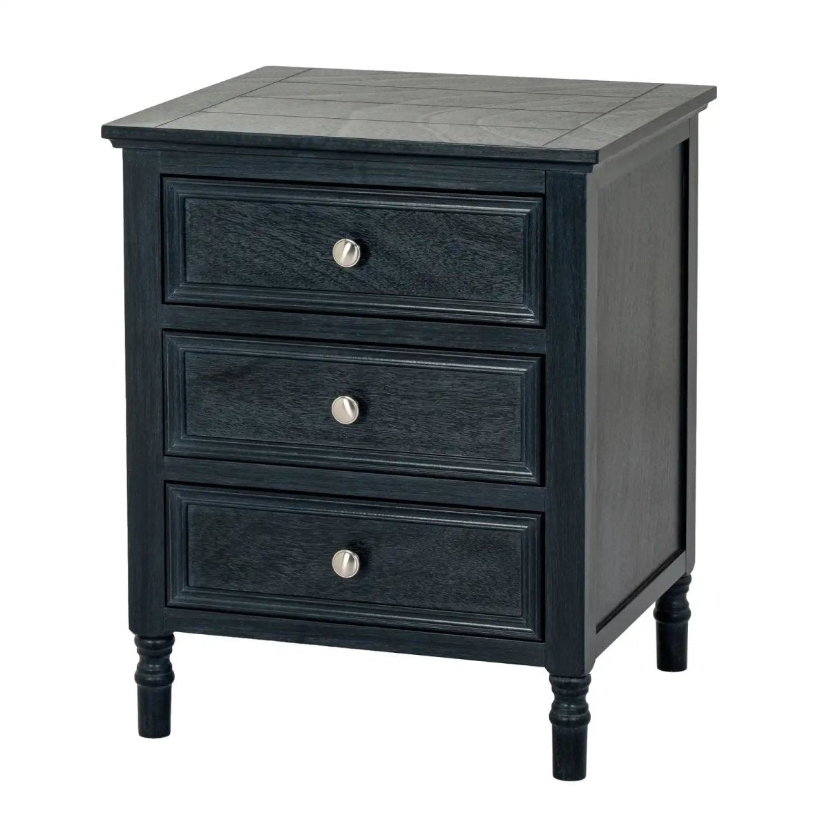 Contour Collection 3 Drawer Bedside Table - Price Crash Furniture
