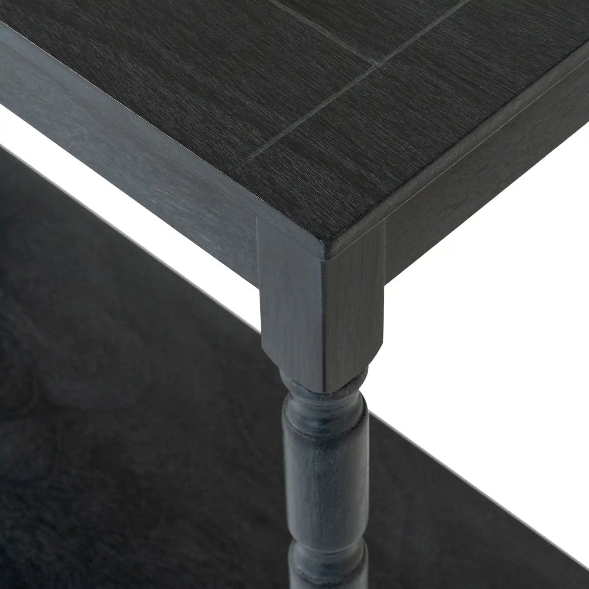 Contour Collection Console Table in Black - Price Crash Furniture