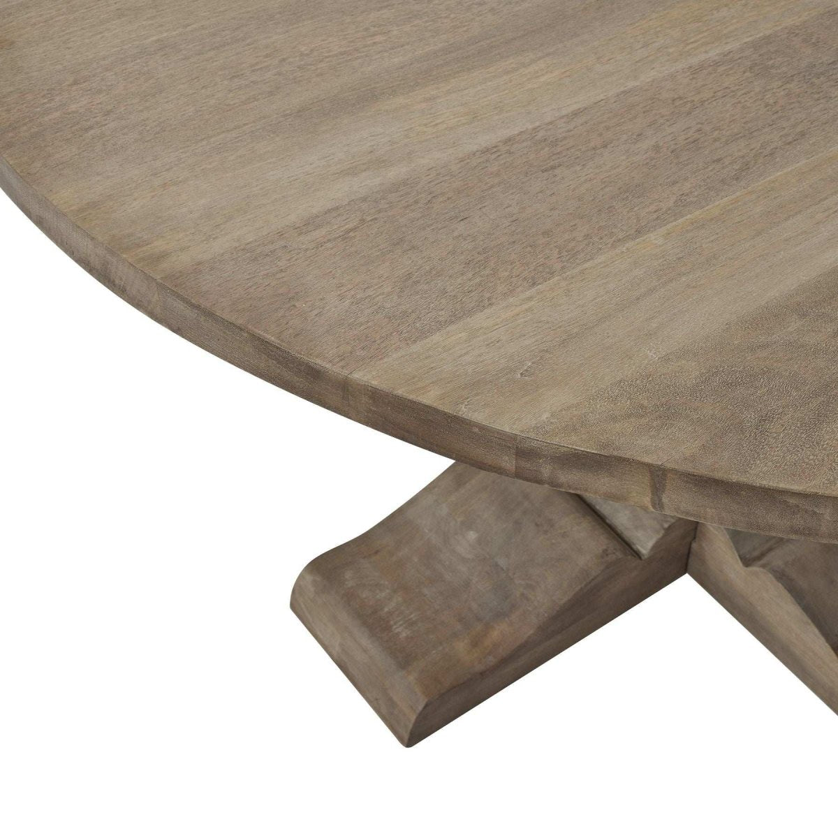 Copgrove Collection 150cm Round Pedestal Dining Table - Price Crash Furniture
