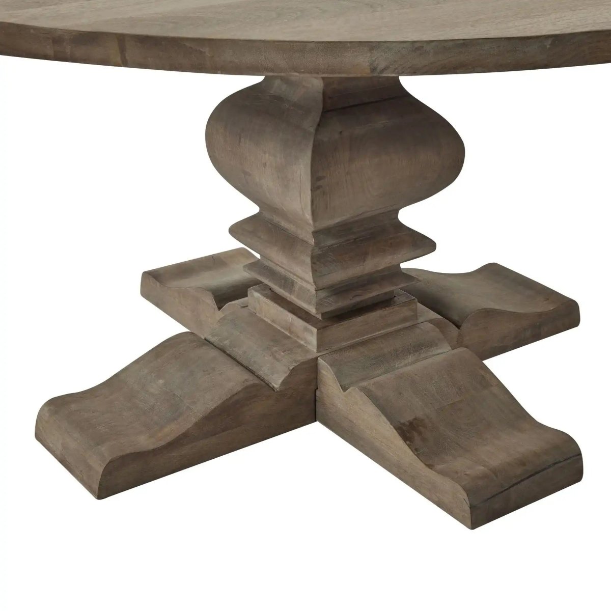 Copgrove Collection 150cm Round Pedestal Dining Table - Price Crash Furniture
