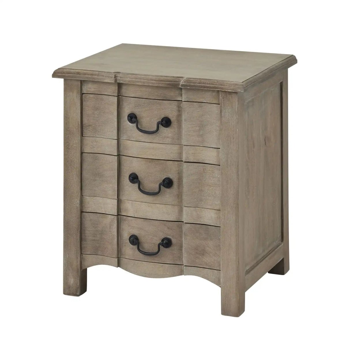 Copgrove Collection Handcrafted 3 Drawer Bedside Table Unit - Price Crash Furniture