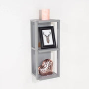 Core Arran Light Grey 3 Shelf Narrow Wall Unit by Core - Price Crash Furniture