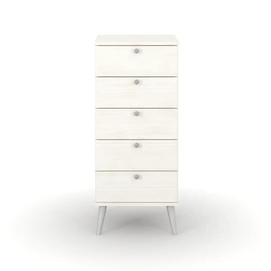 Core Augusta Curve 5 drawer narrow chest - Price Crash Furniture